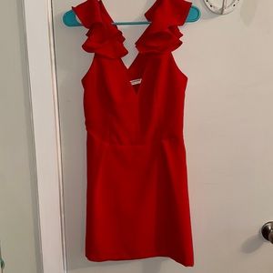 Red Amanda Uprichard Dress